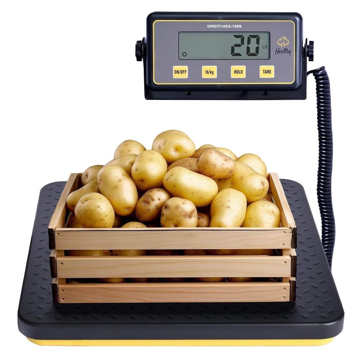 Commercial Digital Receiving Scale 400lbs, Aluminum Platform