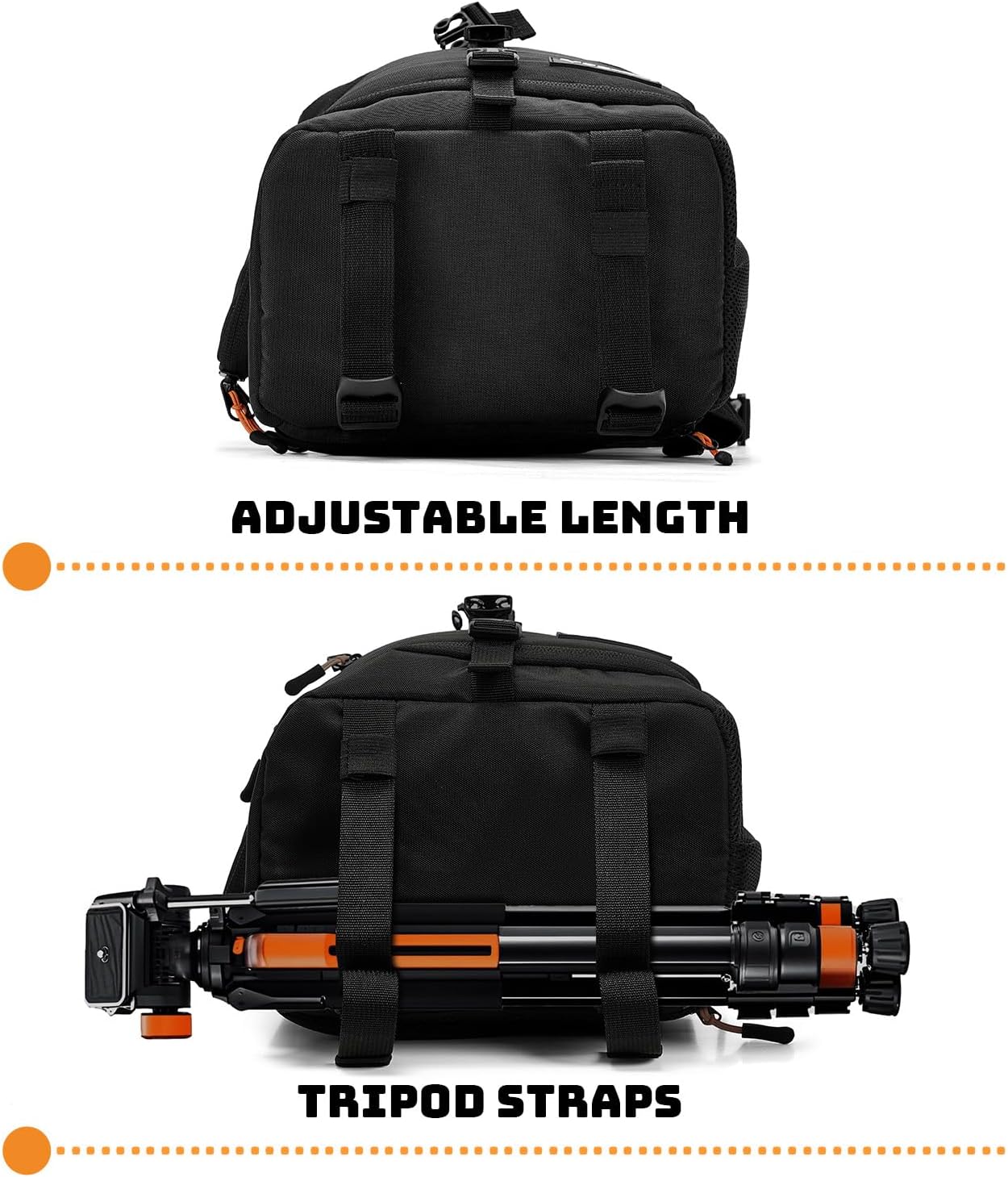 Camera Sling Bag for Photographers - Waterproof Single-Shoulder Camera Case with Adjustable Dividers, Rain Cover &