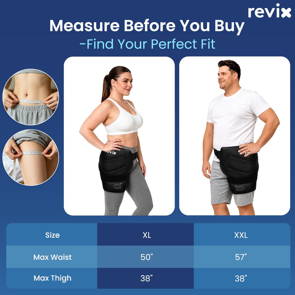 XXL Hip Ice Pack Wrap for Hip Replacement, Reusable Gel Ice Pack