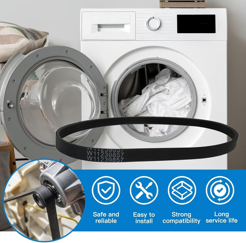WE12M29 Replacement Washer Drive Belt For wtw6120hw0 wtw6120hw1 wtw6120hw2 ywet4027hw1