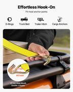 Ratchet Tie Down Straps (4PK), Rachet Tie Downs with Padded Handles