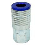 ColorFit Coupler & Plug Kit (5 Piece), T-Style 1/4" NPT Blue