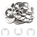 Juvielich 20Pcs M15 E-Clip Circlip, 304 Stainless Steel Snap Rings