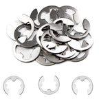 Juvielich 20Pcs M15 E-Clip Circlip, 304 Stainless Steel Snap Rings