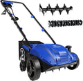 13" 12-Amp 2-in-1 Electric Dethatcher and Scarifier with Collection Bag