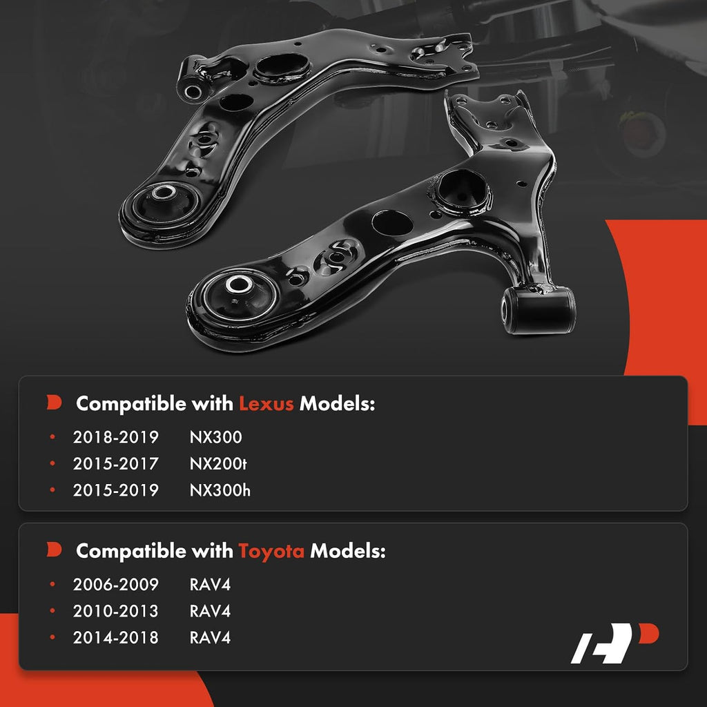 A-Premium Front Lower Control Arm, with Bushing, Compatible with Toyota