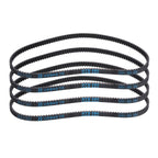 uxcell 4pcs HTD-3M Rubber Timing Belt 130 Teeth, 390mm Pitch Length x 6mm Width x 2.4mm Height, Closed Loop Pulley Timing Belt