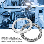 Yechiry 51116 Thrust Ball Bearing, Compatible with Industrial Machinery