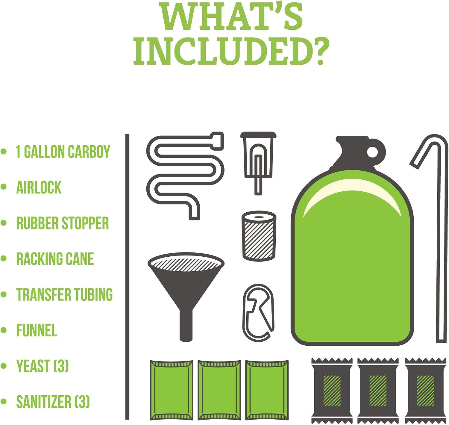 Hard Cider Kit - Beer Making Kit - Make Your Own Craft Beer - Complete Equipment and Supplies - Starter Home Brewing