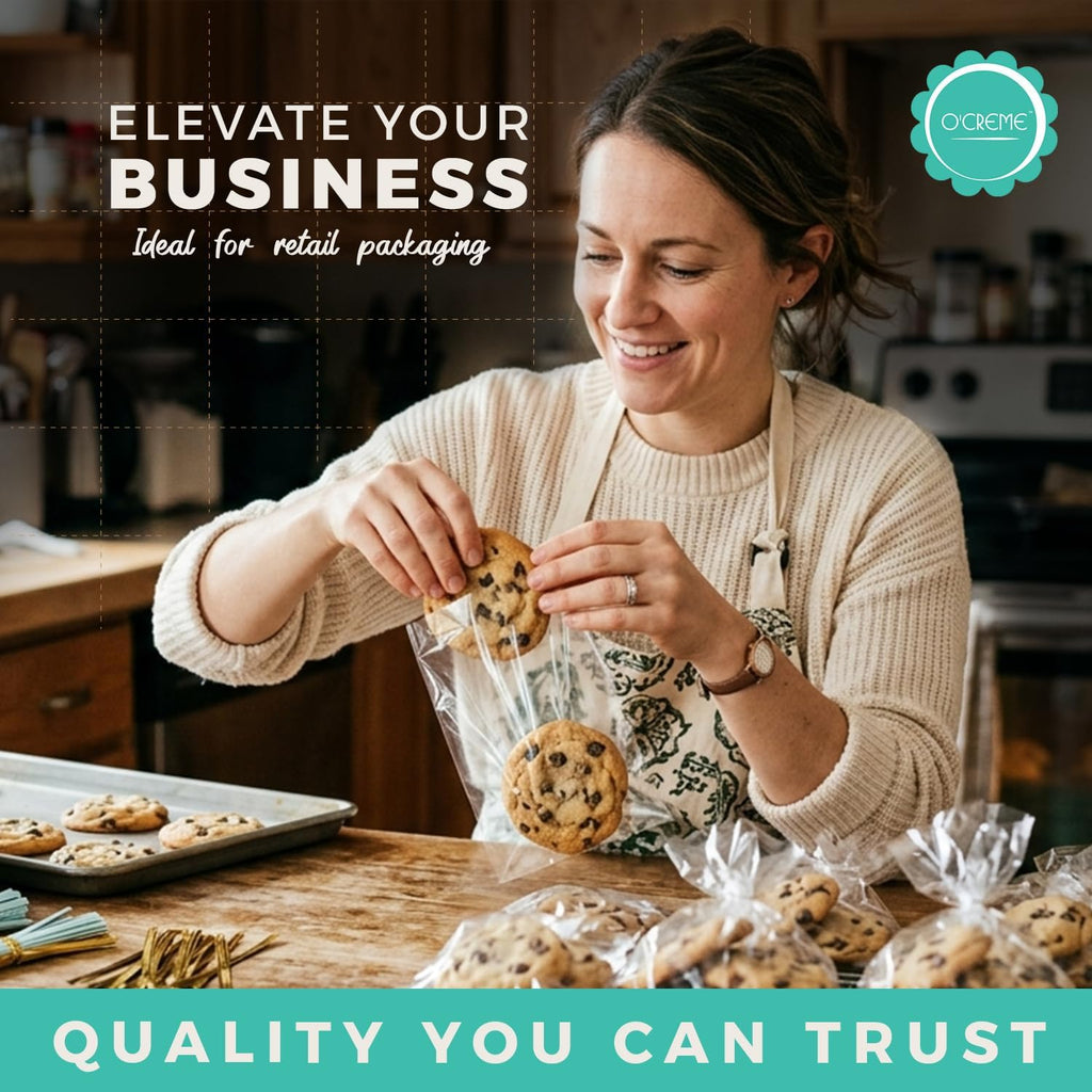 Cellophane Bags Self Sealing Clear Cookie Treat Bags 100