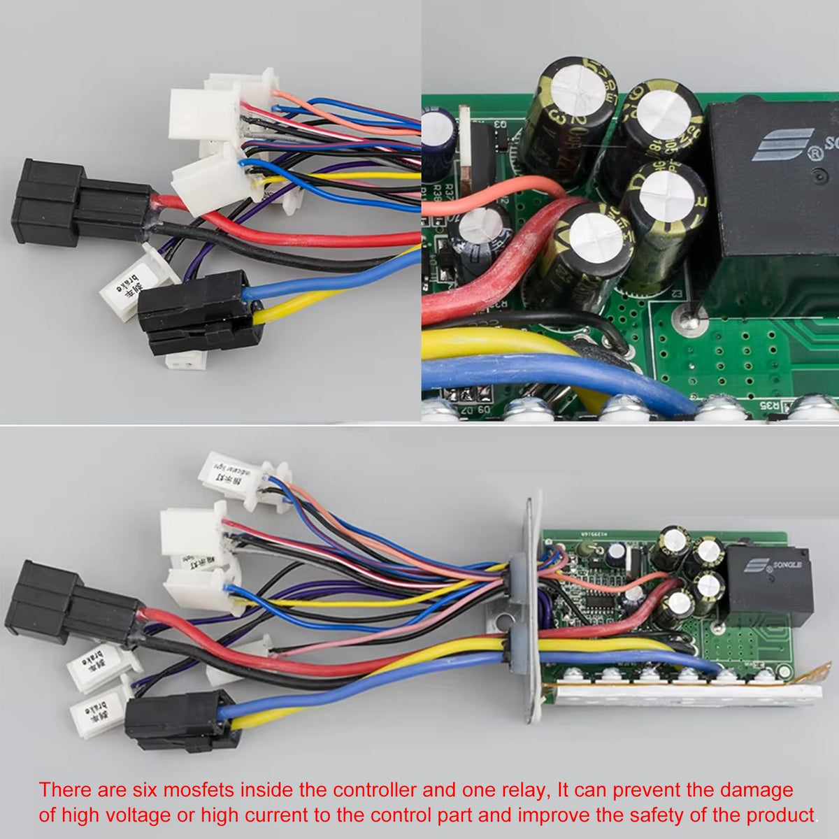 Brushed Motor Controller 36V 1000W 30A with 3 Speed Switch