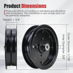 483215 Idler Pulley Fits for Scag Zero Turn Mowers - 2 Pack