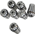 findmall 7Pcs ER11 Spring Collet Set 1/16-1/4 Collet Chuck