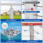 20Pack Cable Railing Level Protector Sleeve for Metal Post CR72