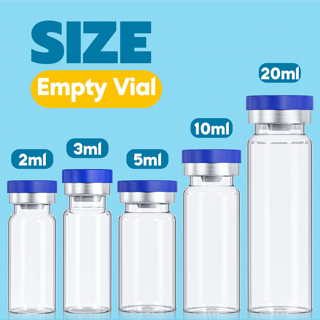 10mL Vials for Injections with Self-Healing Injection Port and Sealed Cap