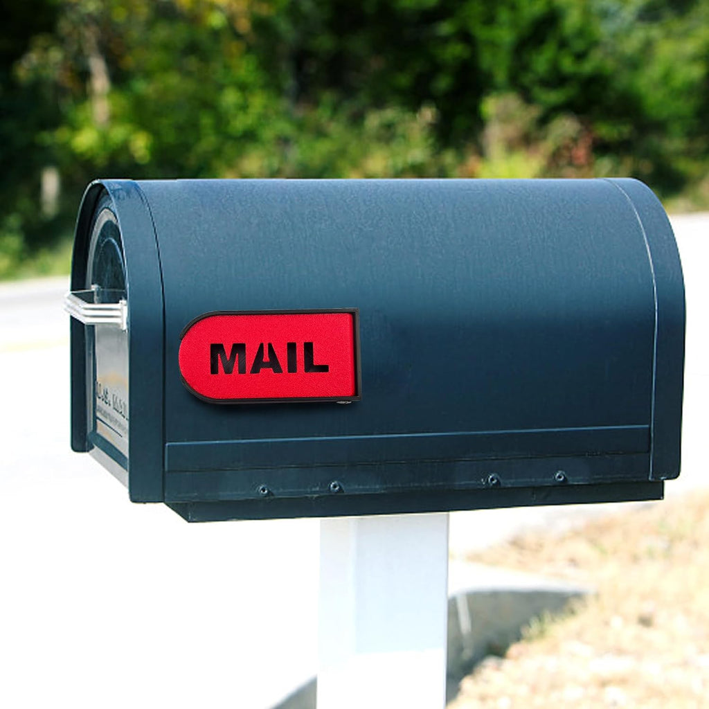 Azxhiralate Mailbox Flag, Plastic Mailbox Flag Replacement Kit, Upgraded Design Mail Box Door Replacement for All