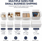 12x6x6 White Shipping Boxes, 25 Pack