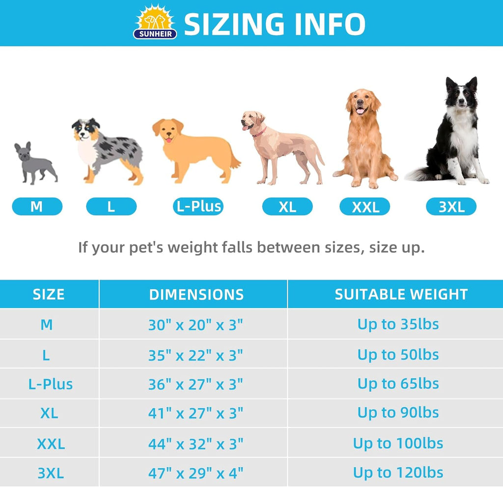 Orthopedic Dog Bed for Large Dogs - Big Waterproof Dog Crate Bed with Removable Washable Cover, Egg Crate Foam