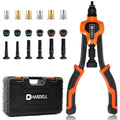 Rivet Nut Tool Kit, 14" Rivnut Tool with 80 Rivet Nuts & 6 Mandrel