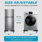Furniture Dolly Adjustable Mini Fridge Stand with Wheels Washing Machine Stand Mobile Roller with 4 Locking Swivel