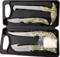 CATCHRO Hunting Knife Set 4 PCS Deer Gutting Kit with Bone Saw, Skinning Knife & Gut Hook Knife – Outdoor Knife Set