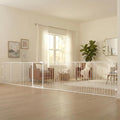 Safety 192" Super Wide Baby Gate & Play Yard, 2-in-1 Convertible Extra Wide Safety Barrier, Hardware Mounted for