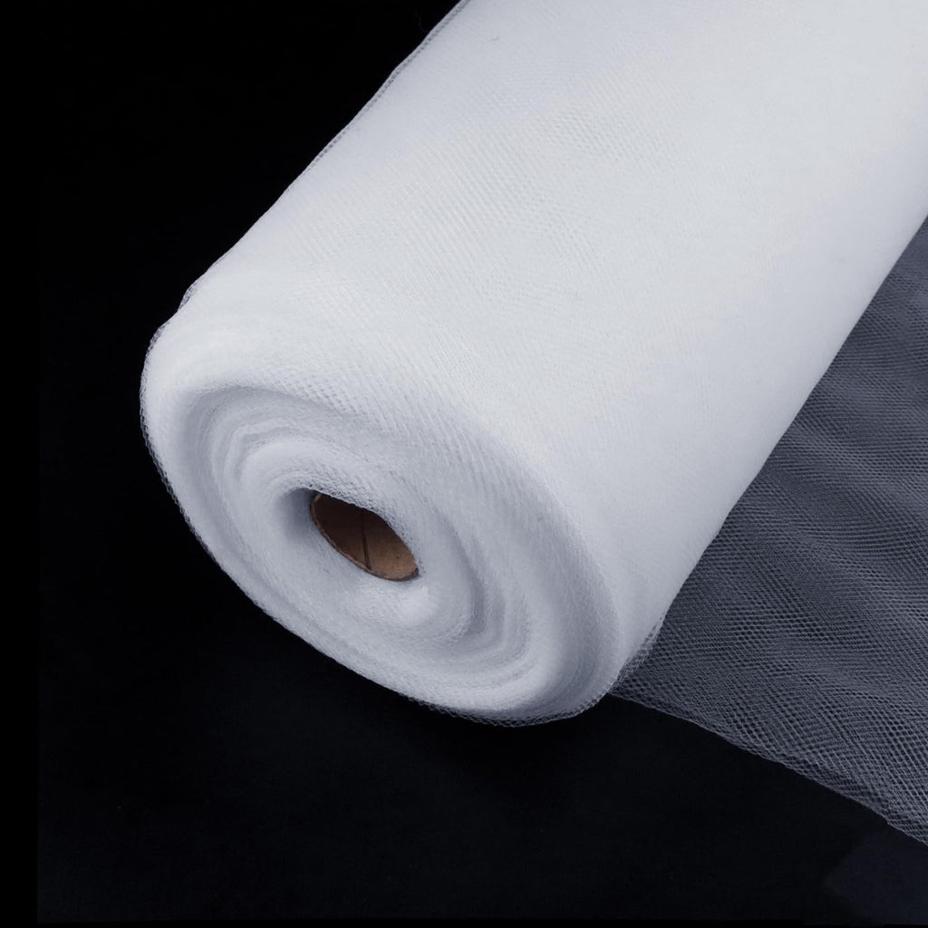 White Tulle Fabric Roll 54 Inch x 40 Yards Tulle Ribbon