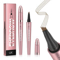 4-Tip Microblading Eyebrow Pen, Light Brown Eyebrow Pencil, Waterproof