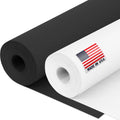 12" x 1200" (100 ft) Black and White Kraft Paper Roll Set