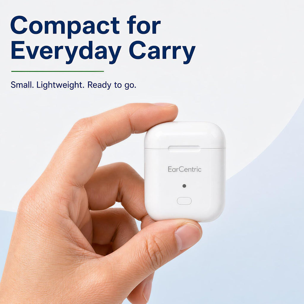 EarCentric Whisper Rechargeable Charger Hearing Aid