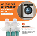 【𝟮𝟬𝟮𝟲 𝗨𝗽𝗴𝗿𝗮𝗱𝗲𝗱】W11096268 w10758829 Water Inlet Valve - w10853296 suitable for kenmore whirlpool washers - W10632527 w11220230 water inlet valve exact fit wtw7300dw1, wtw8500dc5, etc.