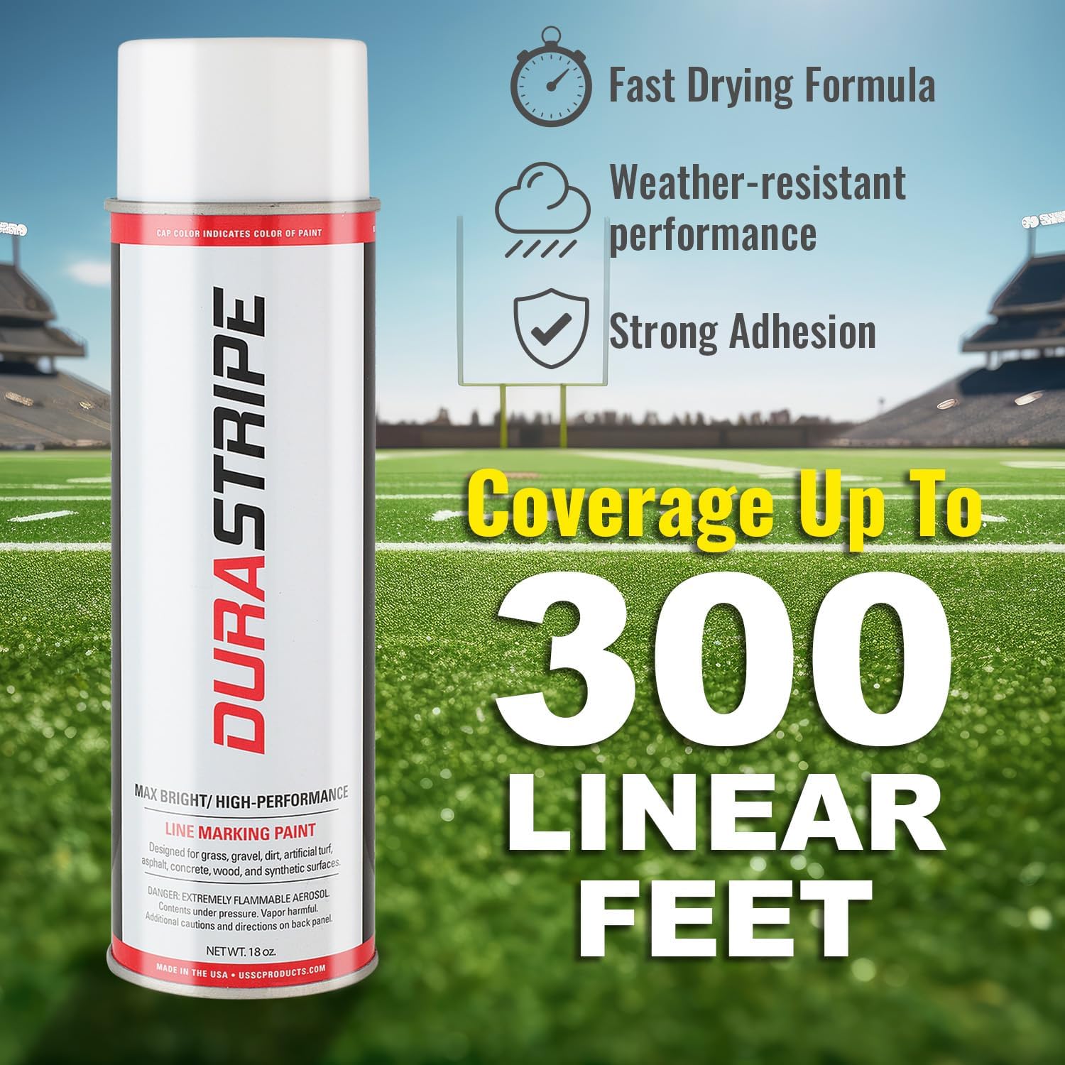 Athletic Field Marking Paint (White) 12-18oz Cans Per Case