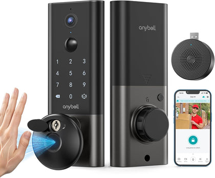 Palm Vein Smart Video Door Lock Wi-Fi Deadbolt for Front Door