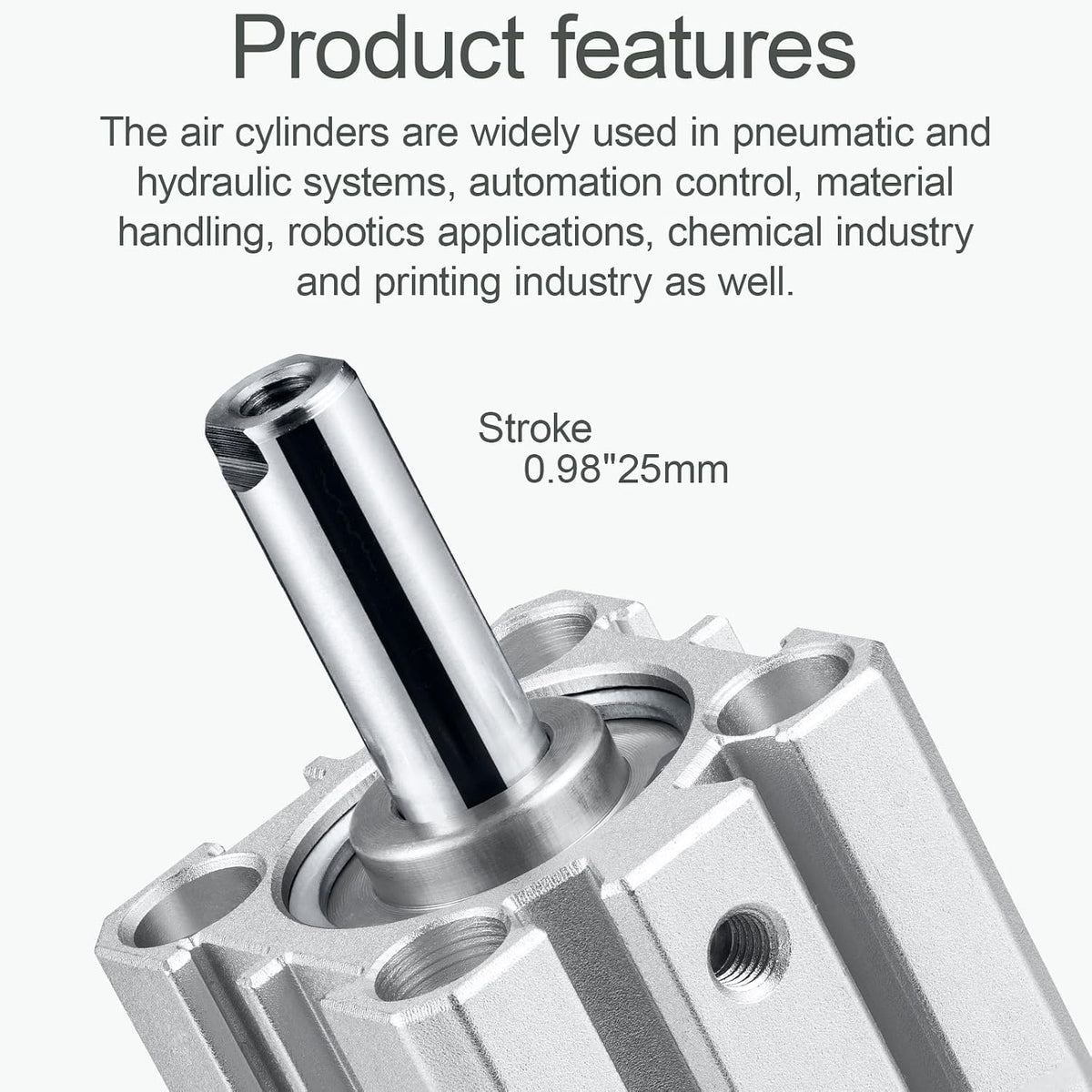 SDA25x25 Thin Air Cylinder 25mm Bore 25mm Stroke Double Acting