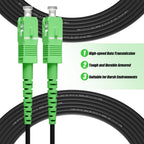 Outdoor OS2 SCA to SCA Fiber Optic Cable Single Mode, 75M(246ft)