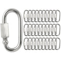 M3.5 Stainless Steel Quick Link Chain Connector - 170lb Capacity - 30pcs