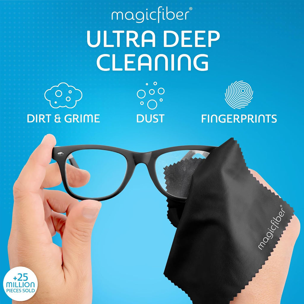 Glasses Cleaner Spray & Cloth Kit, Eye Glass & Lens Cleaner | Great for Eyeglass Cleaning, Phone, VR & Reading Glasses