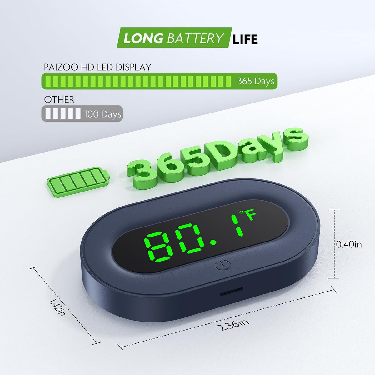LED Aquarium Thermometer Digital Highly Accurate Replaceable Battery