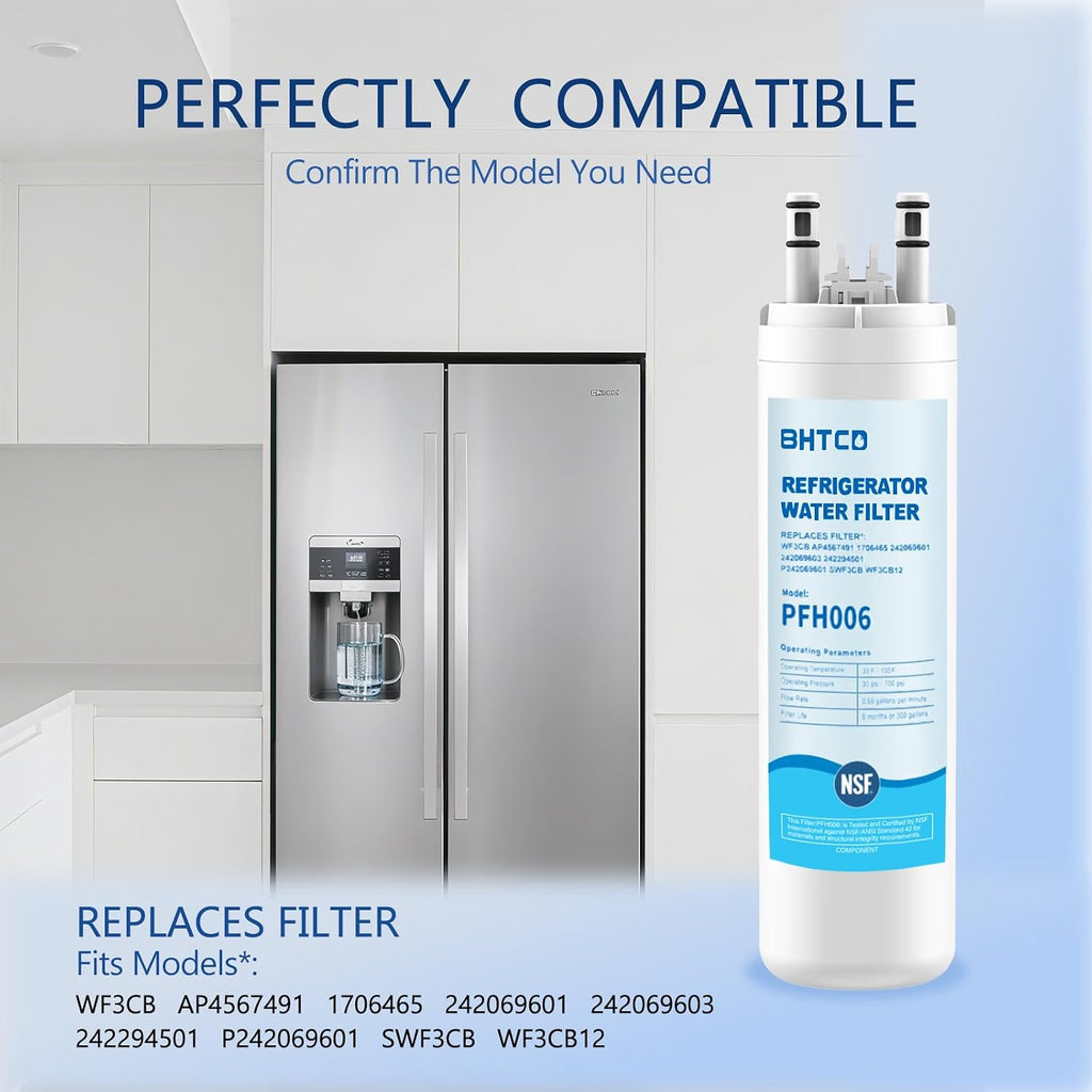 FFSS2615TS LFSS2612TF LFSS2612TE Water Filter for Frigidaire Refrigerator
