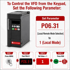 G30E 0.75kW 1HP VFD, 220V Single Phase Input 3 Phase Output