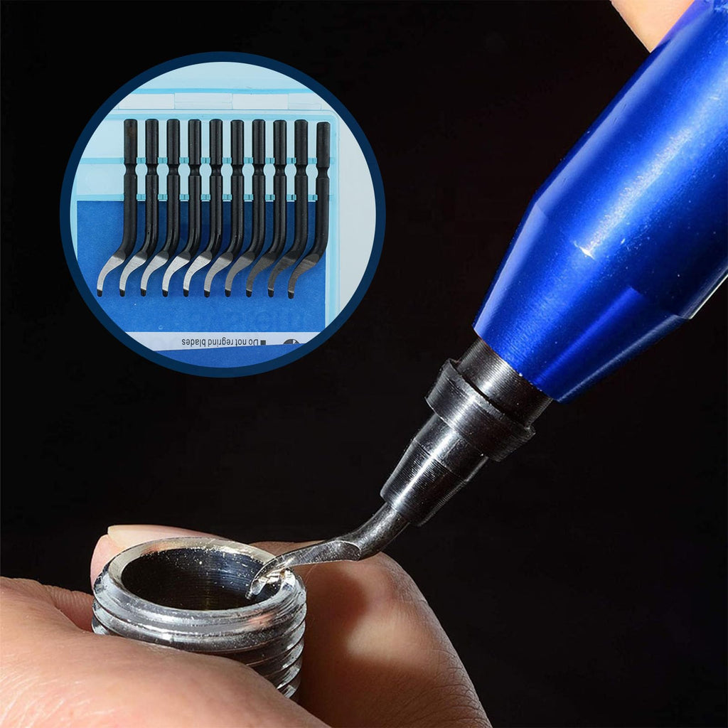 Deburring Blades Set 45 Degree Burr Remover Hand Tool for Hole Within 1.5mm