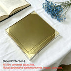 Gold Gift Box with Lid 10x10x8 Inches Gold Box 2 Pack