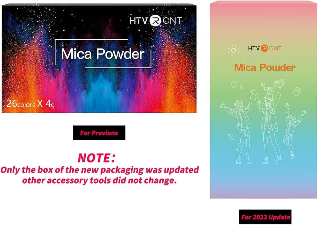 Mica Powder for Resin 104g - 26 Colors Epoxy Pigment Dye | Cosmetic Grade Mica Powder for Soap Making, Candle Making