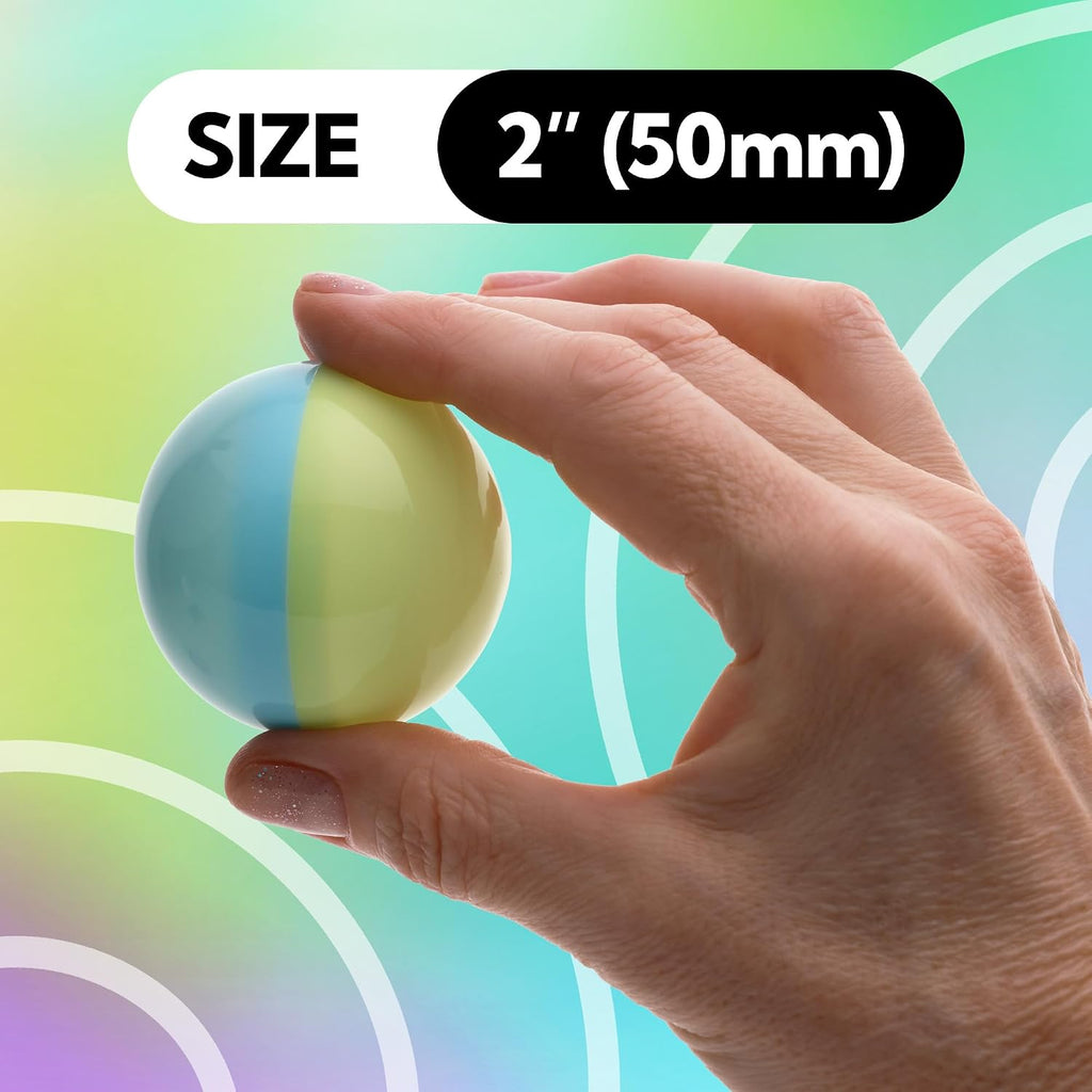 Capsule Vending Machine Pastel Colored Round Capsules Empty 50 pcs 2 inch - Gumball Machine Capsules Bulk Party Favor