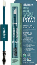 Organic Castor Oil Eyelash Serum – Refillable Wand, 100% Pure, Unrefined, Cold-Pressed Oil for Fuller-Looking Lashes