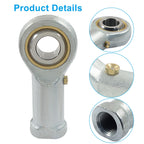 Moicstiy 2pcs 1/2" Bore, 1/2-20 RH Thread, PHSB8 Rod End Bearing