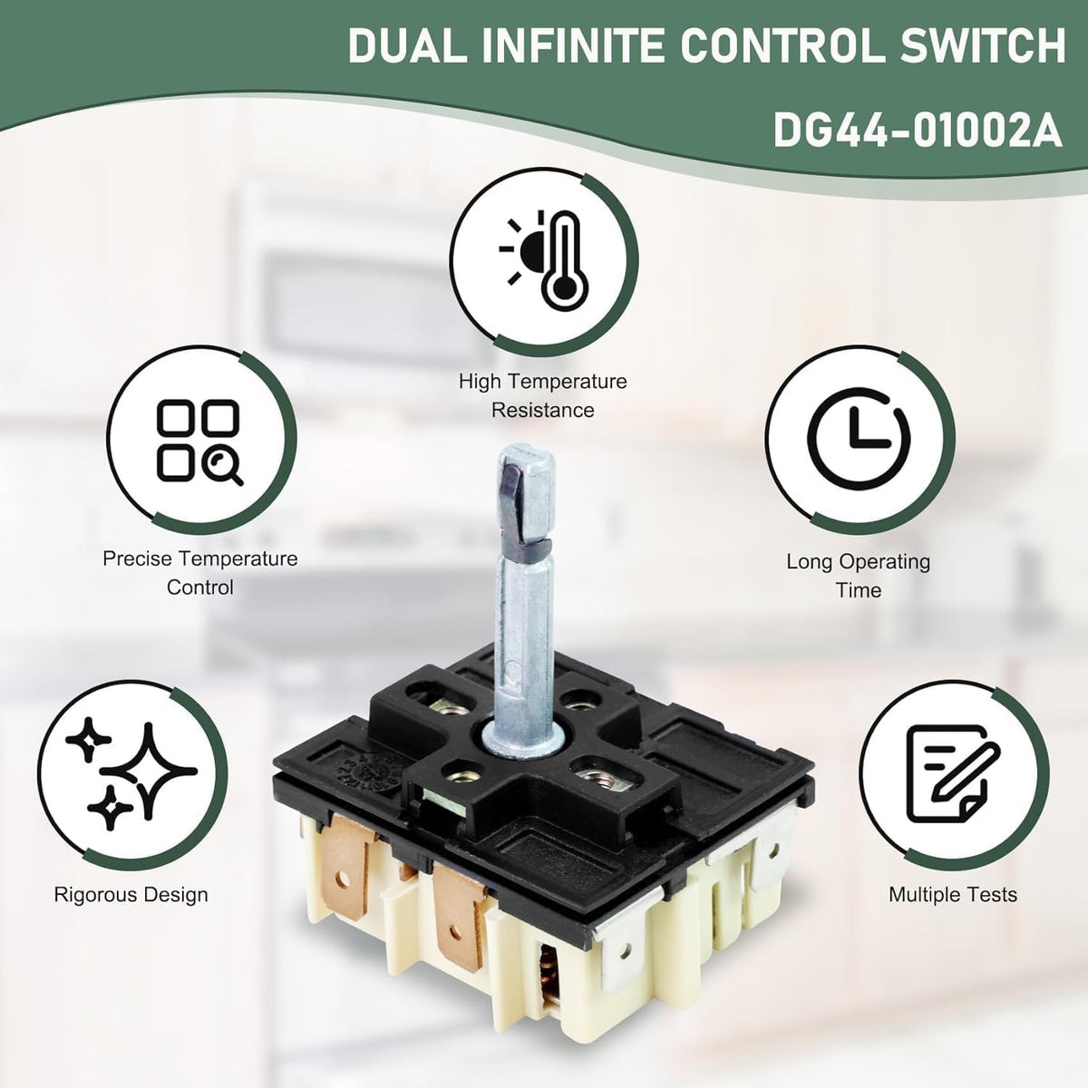 DG44-01002A Dual Infinite for Samsung Range, Fits FCQ3 FE71 FER3 FTQ3 NE59