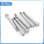 uxcell 6Pcs 304 Stainless Steel Bolt 60mm Dia 60mm Length M8 Thread