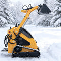 Mini Skid Steer Loader Stand-On Compact Track Loader Front Bucket Loader with All Terrain Track System for Digging