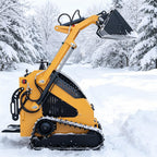 Mini Skid Steer Loader Stand-On Compact Track Loader Front Bucket Loader with All Terrain Track System for Digging